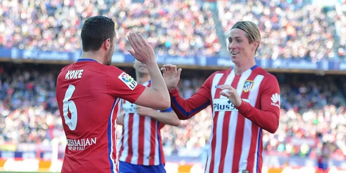 El Niño saludó al capitán del Atlético de Madrid por haber alcanzado los 553 partidos de Adelardo