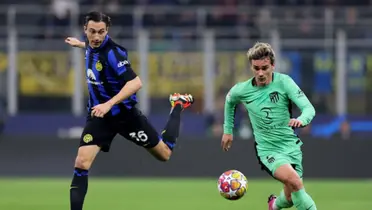 Primera mitad cerrada, Atlético de Madrid e Inter de Milán igualan sin goles