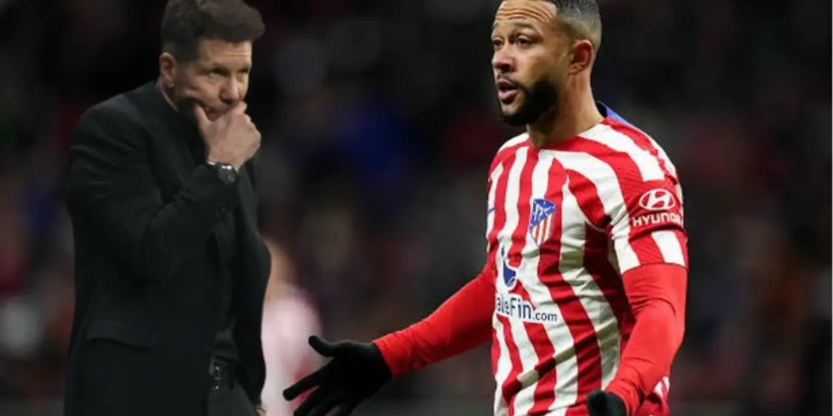 Se cansó de él, la acción de Memphis Depay que enfurece al Cholo Simeone