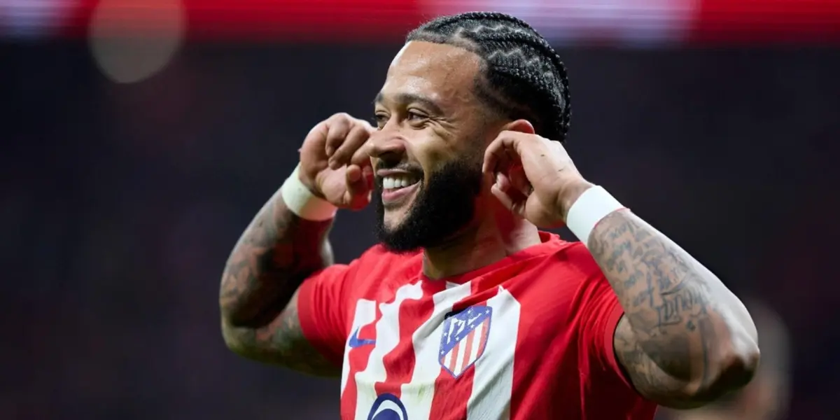  Ahora sí, Memphis anticipa a todos y marca el segundo gol del Atlético