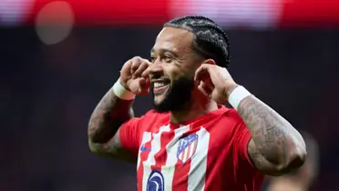  Ahora sí, Memphis anticipa a todos y marca el segundo gol del Atlético