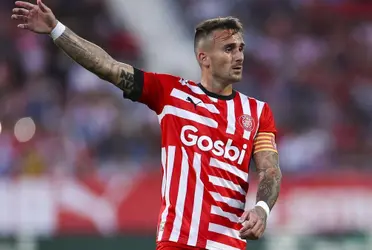 Aleix García, jugador del Girona, está siendo seguido de cerca por el Atlético y así se lo tomó el mediocampista