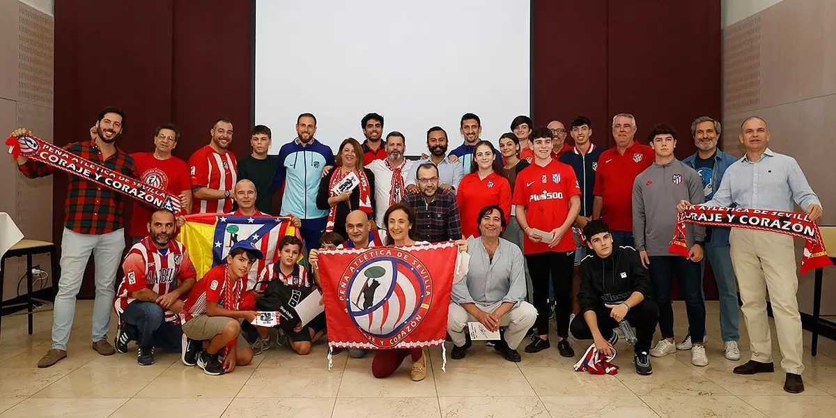 En Atléticos por el mundo tuvieron la grata sorpresa de conocer a los jugadores del conjunto rojiblanco en la previa del partido ante Betis