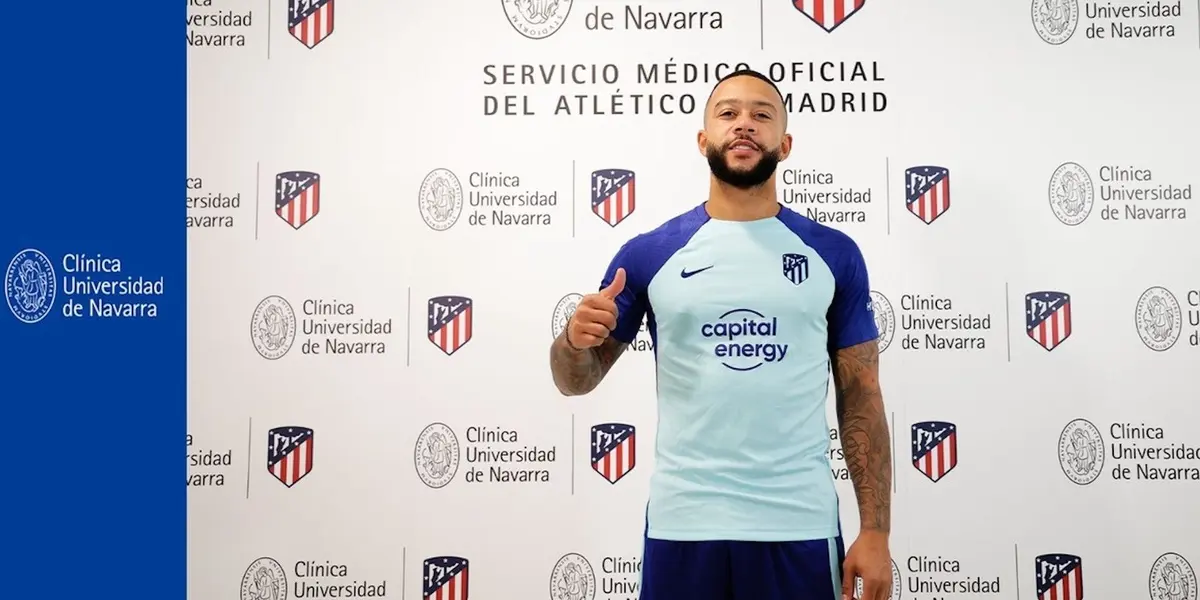 En su presentación, Memphis reveló la conversación clave que tuvo con un futbolista del Colchonero