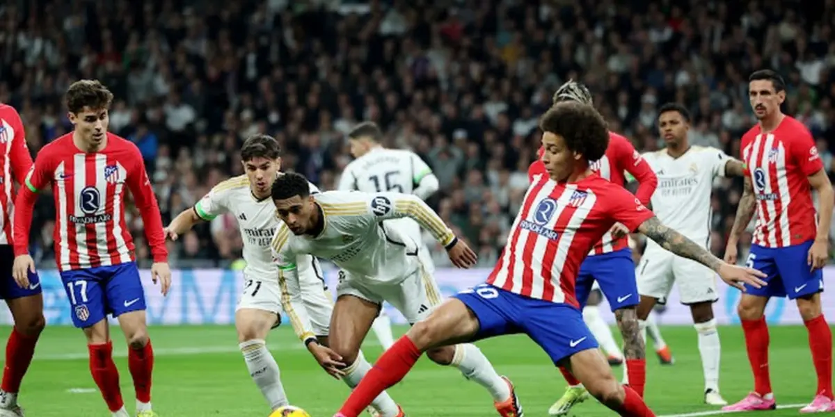 Finaliza la primera parte, el Real Madrid está venciendo al Atlético de Madrid