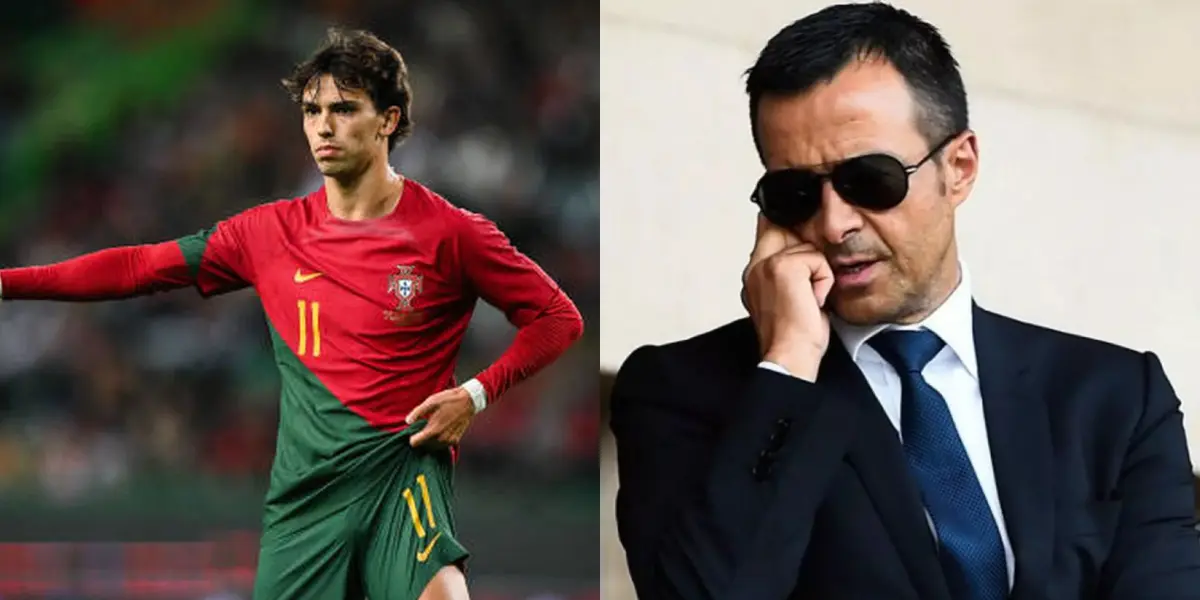 Jorge Mendes, agente de Joao Félix, le insiste al Atlético de Madrid con la venta del luso al Aston Villa