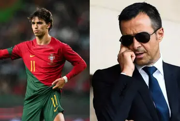 Jorge Mendes, agente de Joao Félix, le insiste al Atlético de Madrid con la venta del luso al Aston Villa