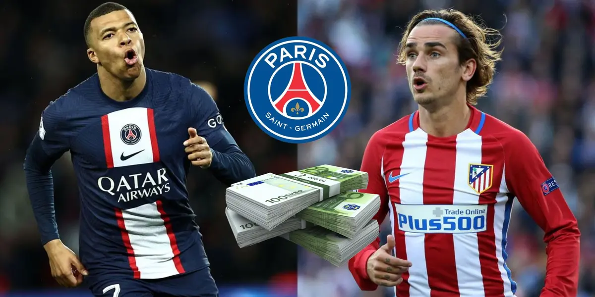 Kylian Mbappé puede ser compañero también a nivel de clubes de Antoine Griezmann a quien PSG tienta con esta cifra