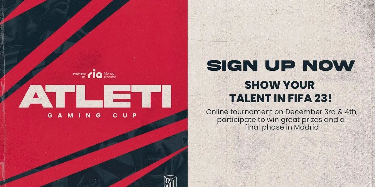 La Atleti Gaming Cup se llevará a cabo los días 3 y 4 de diciembre con la colaboración de Atlético Ottawa y Atlético San Luis