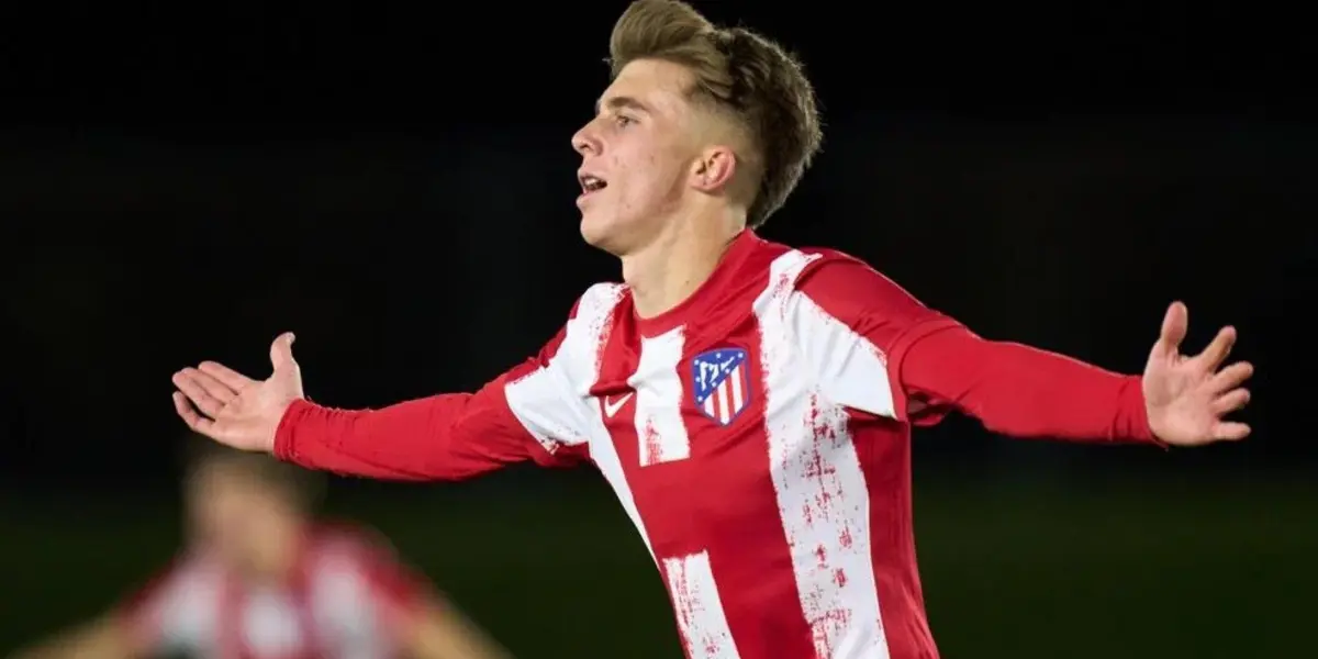 Se trata de Pablo Barrios, uno de los juveniles con más futuro en Atlético de Madrid. El Cholo lo sigue de cerca y podría debutar