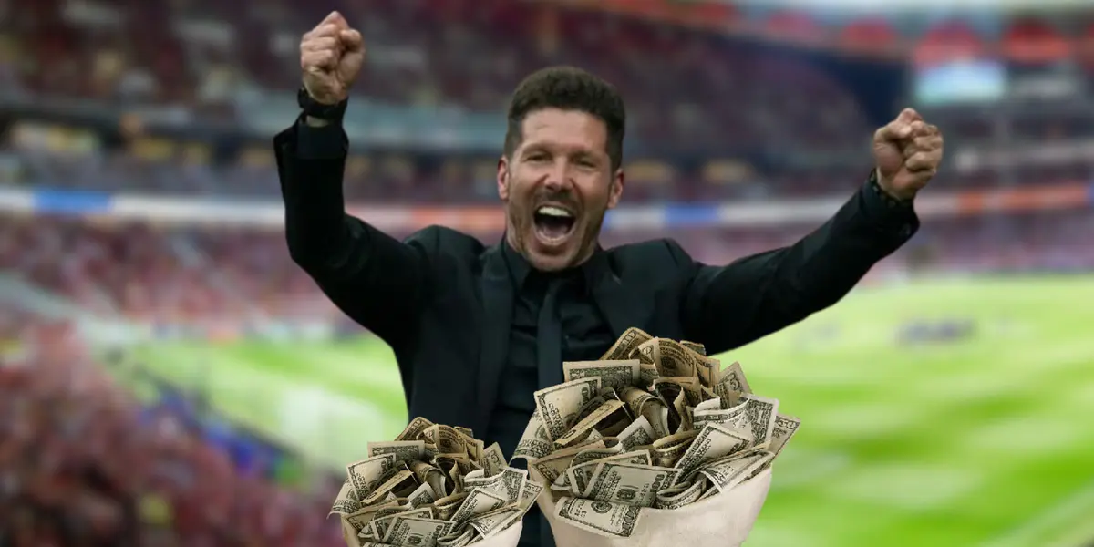 Sonríe Simeone, no juega en el club, pero le podría dejar varios millones a Atleti